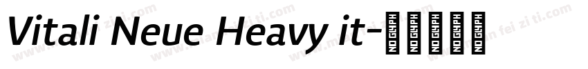 Vitali Neue Heavy it字体转换